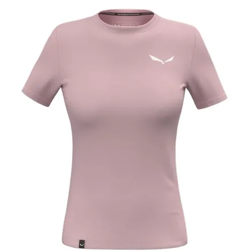 Salewa Puez Dry Damen T-Shirt - Pink/Rosa - Größe 44 - Herren-Shirts, atmungsaktiv und schnelltrocknend für optimalen Komfort bei Outdoor-Aktivitäten.