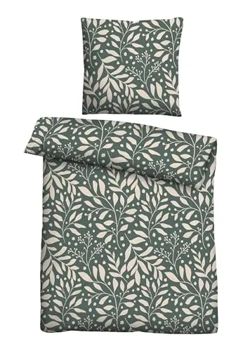 Traumhaft schlafen - Castell Jersey Bettwäsche 0070733 - Bettwäsche aus 100% Baumwolle, 155x220 cm + 80x80 cm, waschbar bis 60 Grad und trocknergeeignet für perfekten Schlafkomfort.
