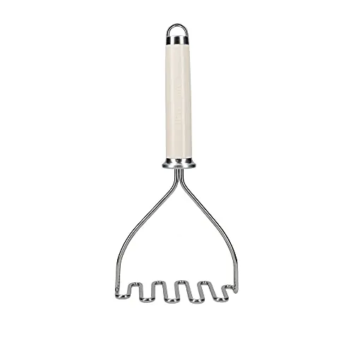 KitchenAid Kartoffelstampfer, Küchenutensil aus Edelstahl – Almond Creme