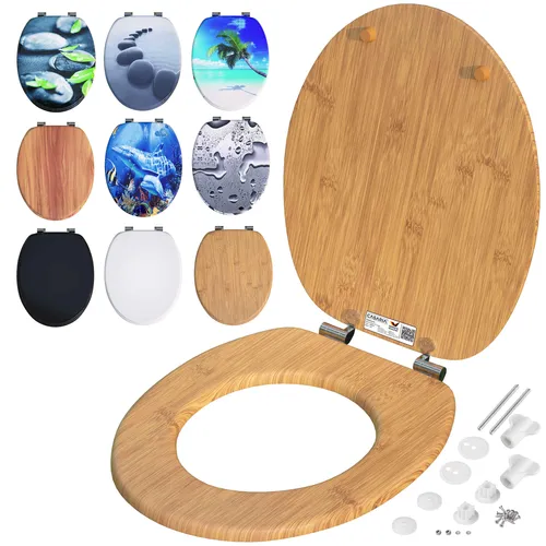 CASARIA® Toilettendeckel mit doppelter Absenkautomatik