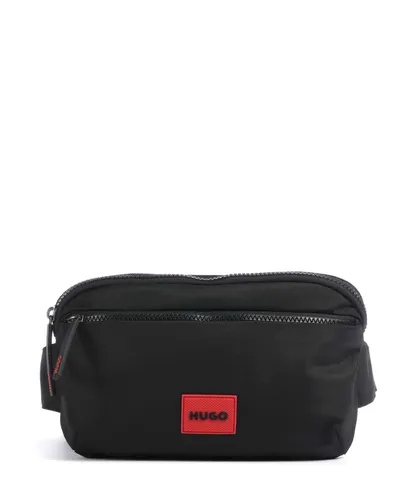 Hugo Ethon 3.0 Gürteltasche für Herren - Schwarz - Die Hugo Ethon 3.0 Gürteltasche aus recyceltem Polyester bietet praktischen Stauraum und ist ideal für den täglichen Gebrauch. Stilvoll und umweltbewusst.