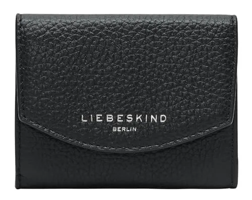 Liebeskind Berlin Damen Sadie Naplack Louisa Purse S, schwarz - Damen-Geldbörse aus robustem Rindsleder mit RFID-Schutz, elegant und funktional für jeden Anlass.