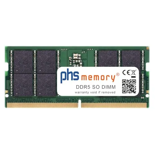 PHS-memory 16GB RAM Speicher kompatibel mit Gigabyte AORUS 15X ASF-B3DE754SH DDR5 SO DIMM 5600MHz PC5-44800-S
