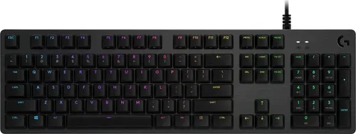 Logitech G G512 CARBON LIGHTSYNC RGB Gaming-Tastatur - Mechanische GX Brown Switches, Aluminium-Gehäuse, RGB-Hintergrundbeleuchtung und USB-Anschluss