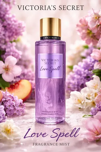 Victoria's Secret Love Spell Bodyspray 250 ml - Damen Bodyspray mit dem verführerischen Duft von Love Spell, ideal für den täglichen Gebrauch und sorgt für ein frisch-blumiges Erlebnis.
