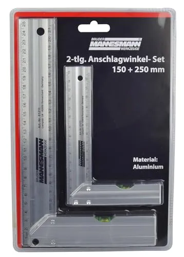 Brüder Mannesmann M81211 2-tlg. Anschlagwinkel-Set