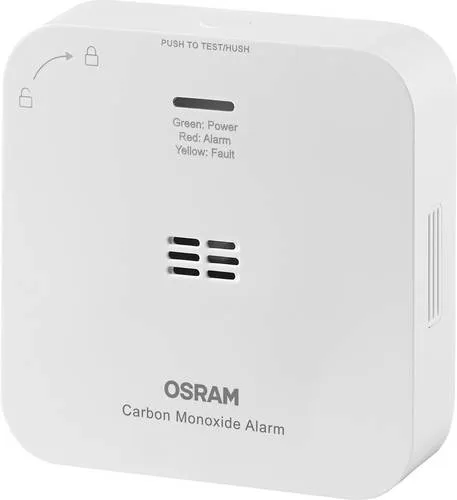 OSRAM HOMELIGHTING Smart+ Funk-Kohlenmonoxidmelder - Smart Home-Beleuchtungszubehör mit WiFi-Kohlenmonoxidmelder, bietet dreifache Alarmfunktion und lange Batterielebensdauer für maximalen Schutz.
