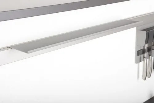 Kesseböhmer Küchenorganizer-Set Linero MosaiQ - Obere Ablage 'L' - Küchenorganizer für kreative Aufbewahrungslösungen, vielseitig kombinierbar mit edlem Design und Aluminium-Profil für individuelle Arrangements.