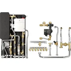 Buderus WS160.3-35WPE Logamax kompakt mit Zubehör MAPL, DLE, Modul gem. HK unten