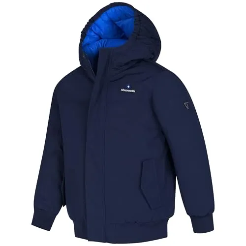 Höhenhorn Racody Kinder Winterjacke gefüttert - Dunkelblau, Gr. 152 - Funktionsjacken mit wasserdichter Eigenschaft (8.000mm) und hervorragender Atmungsaktivität (3000g/m2) für optimalen Wetterschutz und angenehme Temperaturregulierung.