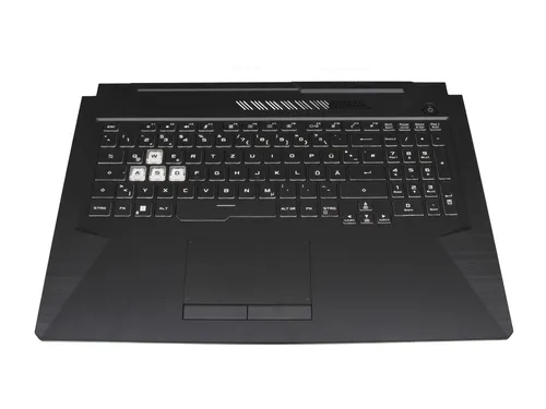 Asus 90NR0684-R31GE0 Original Tastatur inkl. Topcase DE (deutsch) schwarz/transp