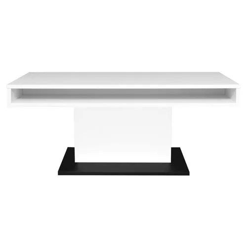 Mäusbacher Lift Couchtisch höhenverstellbar in weiß von Mäusbacher