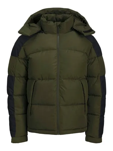 Jack & Jones Aero Puffer Winterjacke Herren - Funktionsjacken mit warmer Füllung, ideal für kalte Wintertage. Hoher Kragen und abnehmbare Kapuze sorgen für optimalen Schutz und Komfort.