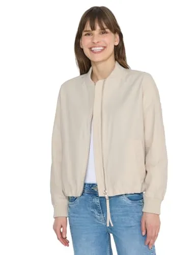 Cecil Damen Leichter Blouson - Sportliche Baumwolljacke - Vielseitige und leichte Jacke im Baumwollmix, ideal für sportliche Outfits. Rundhals und Langarm mit praktischen Bündchen für optimalen Tragekomfort.