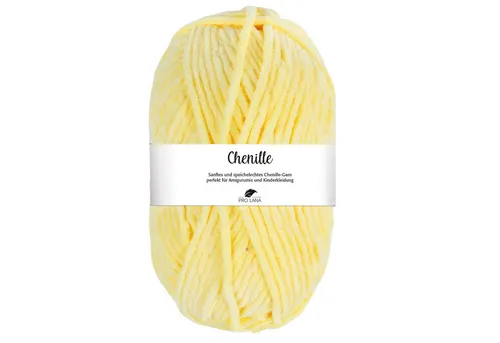 Pro Lana CHENILLE Garn Häkelwolle, 110 m (samtig weiche und stabile Chenille Wolle), 100 g