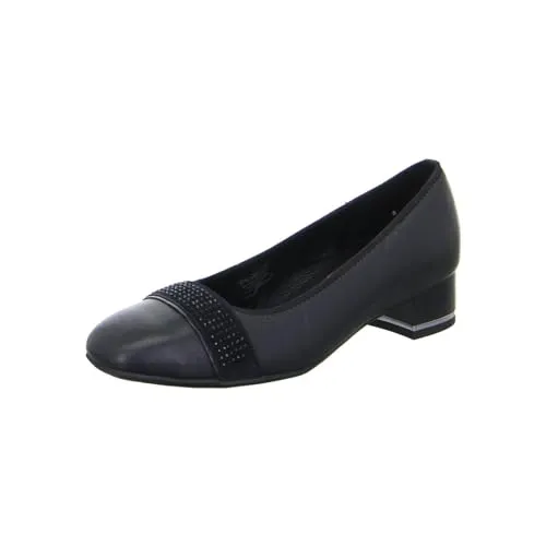ARA Damen Graz Slipper – Bequemer Pumps mit Schleife, SCHWARZ, 38.5 EU Weit - Slipper & Mokassins für Damen, super leicht und extrem bequem, aus butterweichem Leder für perfekten Sitz und Stil.