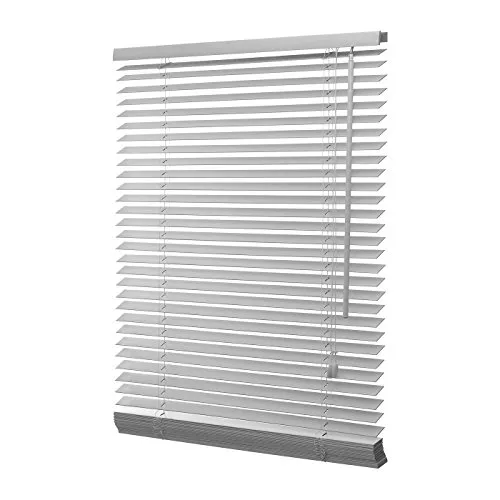 Ventanara® Holzjalousie 35mm GRAU Holz Jalousie Jalousette Echtholz inkl. Montageset 70 x 130 cm