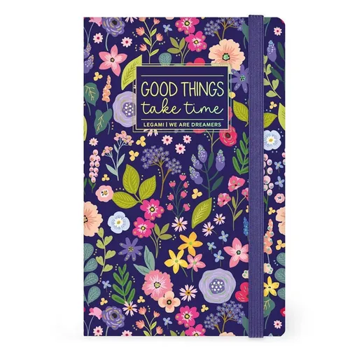 Legami Liniertes Notizbuch - 13 x 21 cm Flowers Blumen