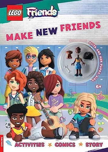 LEGO® Friends: Make New Friends Activity Book (with Aliya mini-doll and Aira puppy) (LEGO® Minifigure Activity)