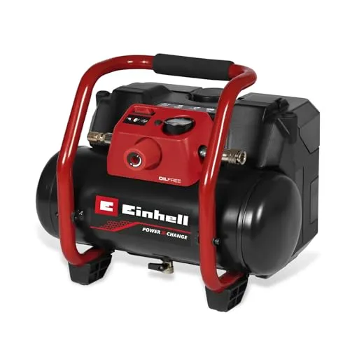 Einhell Akku-Kompressor TE-AC 36 150 Li OF-Solo - 36 V, max. 8 bar, 6 l Tank, wartungsfrei und ideal für vielfältige Anwendungen