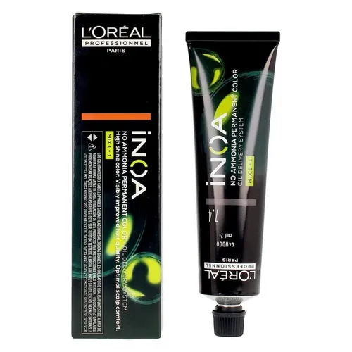 Inoa Color 7.4 Kupferblond 60 g von L'Oréal - Haarfärbemittel mit innovativer Formel für intensive Farbergebnisse und langanhaltenden Glanz. Ideal für eine strahlende Haarfarbe ohne Ammoniak.