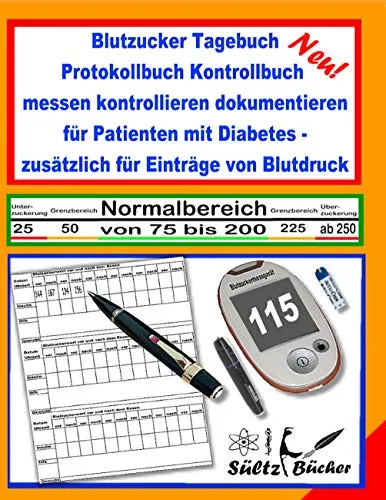 Blutzucker Tagebuch Protokollbuch