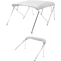 VEVOR Bimini Top Bootsverdeck 4 Bögen 201-213cm - Sonstige Elektroinstallationsartikel, wasserdichtes und UV-beständiges Bootdach mit windabweisendem Design, ideal für optimalen Schutz bei jedem Wetter.