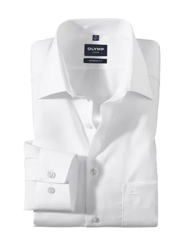 OLYMP Langarmhemd Luxor modern fit - Elegantes Businesshemd mit extra langem Arm, knitterfrei und atmungsaktiv für höchsten Tragekomfort. Vielseitig kombinierbar mit New-Kent-Kragen und Kombimanschetten.