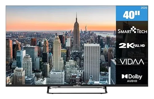 Smart Tech Fernseher 40 Zoll Smart TV VIDAA