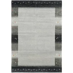 Novel Wollteppich Grau, rechteckig 200x300 cm - Handgeknüpfter Wollteppich in Grau (200 x 300 cm), ideal für jeden Raum. Mit 17 mm Florhöhe und aus 100 % Schurwolle bietet er Komfort und Langlebigkeit. Perfekt kombinierbar und für Fußbodenheizung geeignet.