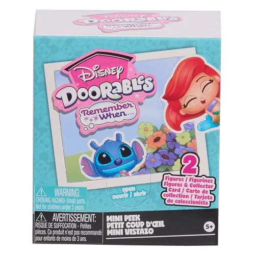 Just Play Disney Doorables „Remember When“ Sammelfiguren Serie 13, 2 Figuren, Mini Peek, für Kinder ab 5 Jahren, Disneyfans