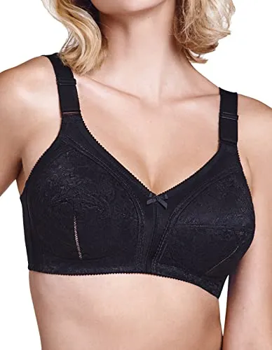 Lisca Damen Klassischer BH Gr. 105E, Schwarz