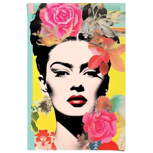 REINDERS Poster, Frida Pop, Wohnzimmer, Poster, Wanddeko, Room Decor, Bilderdruckpapier, Mehrfarbig, 91,5 x 61