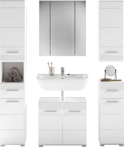 INOSIGN Badmöbel-Set Malmö, 5-teilig mit LED-Beleuchtung von Inosign
