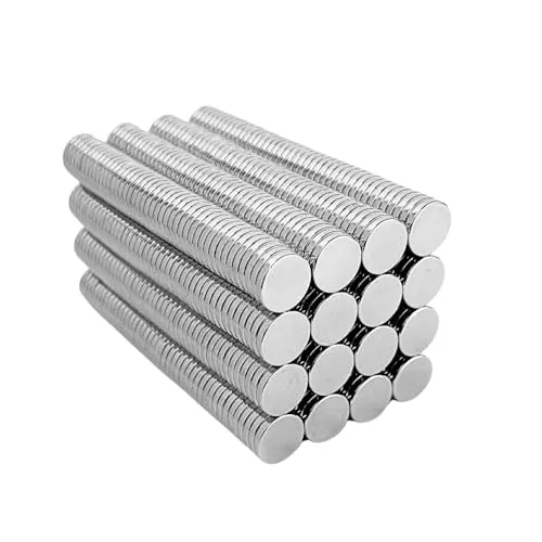 Strong Neodym Magnet Rund 15 x 2,5 mm - 50 Stück - Extra stark für vielseitige Anwendungen - VIELSEITIGE MAGNETE: Diese runden Neodym-Magnete sind ideal für Whiteboards, Kühlschränke oder Bastelprojekte. Jeder Magnet hält bis zu 2,3 kg und bietet zuverlässigen Halt. Perfekt für kreative Ideen und praktische Anwendungen!