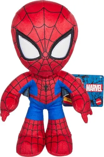 Mattel Marvel GYT43 Spiderman Plüschfigur 20cm - Kuscheltiere – Authentische Marvel Spiderman Plüschfigur für Abenteuer im Kinderzimmer, ideal für kleine Superhelden ab 3 Jahren.