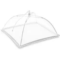 Fliegenhaube aus Polyester 35 cm in Weiß