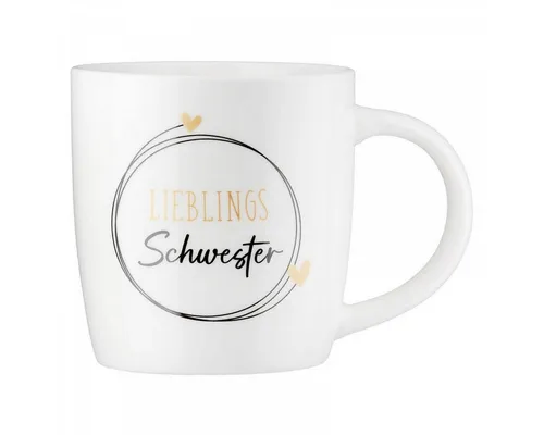 GILDE Tasse Henkelbecher Lieblingsschwester