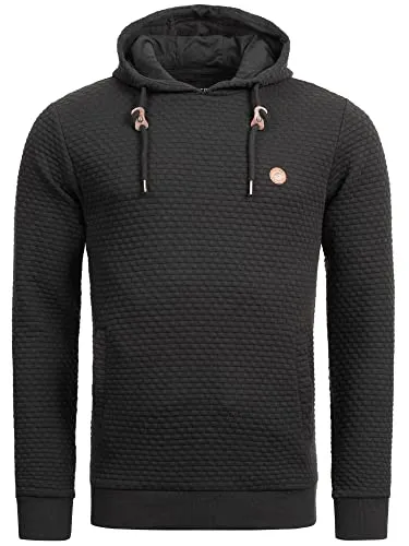 Indicode Kapuzenpullover York braun L (52) - Casual Kapuzenpullover aus 76% Polyester, 22% Baumwolle, 2% Elasthan, bietet hohen Tragekomfort und ist ideal für Freizeitaktivitäten.