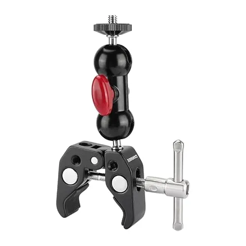 CAMVATE Rohr Clip Halterung mit Super Clamp und 360 Grad drehbar für Mini 7 Zoll,8 Zoll Monitor