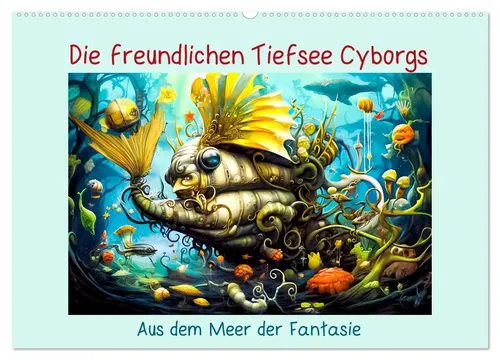 Calvendo | Die freundlichen Tiesee Cyborgs (Wandkalender 2026 DIN A2 quer),...