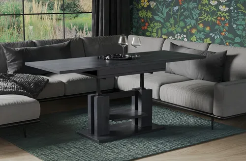 Endo Couchtisch Iso 110/170 in schwarz von ENDO Modern Living