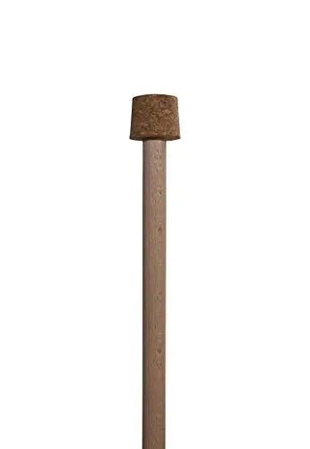Lauschaer Glas Rosenkugel Korken, 3 Stück mit Stab für Gartenkugeln - Vielseitige Korken mit 3 verschiedenen Aufsätzen, passend für Gartenkugeln mit 12-16 cm Durchmesser. Stabiler Halt durch massive Holzstäbe, nachhaltig in Deutschland gefertigt. Ideal für kreative Gartengestaltung.