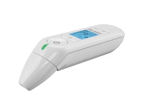 Sanitas SFT 79 Multithermometer Ohr Stirn Flüssigkeiten Fieber Alarm Weiß