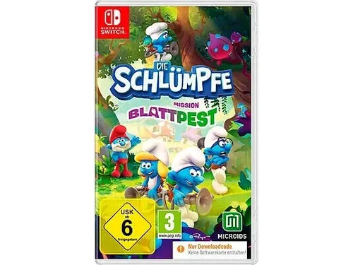 Die Schlümpfe - Mission Blattpest (Nintendo Switch, 2021) Code in a Box