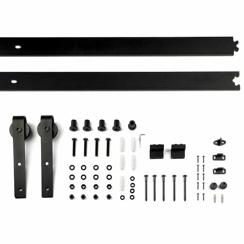 Schiebetüren Set Front Laufrolle Ø 70 mm Schiebetürbeschlag Schiebetüsystem 2 m