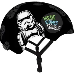 Star Wars Kinder Helm – Leichter Fahrradhelm mit coolen Motiven - Fahrradhelm für Kinder – Hoher Sicherheitsstandard mit leichtem ABS und stoßdämpfendem EPS. Ideal für Abenteuer auf dem Fahrrad, Roller oder Skateboard. Mit 13 Belüftungsöffnungen für Komfort und stylischem Star Wars Design.