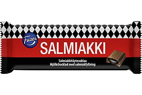 Fazer Salzige Lakritz-Schokolade 100g Tafel, Milschokolade mit Salmiak