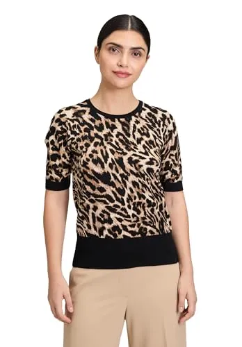 Betty Barclay Damen Feinstrickpullover mit Animalprint 40 von Betty Barclay