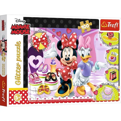 Puzzles 100 elements Glitter Minnie Trefl 5900511148206
